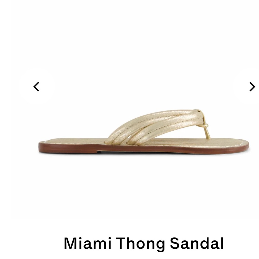 Bernardo Gold Miami Thong SandalBernardo Gold Thong